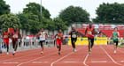 NO 33 George Makombe (Hamp) wins the Junior Boys 200 metres.